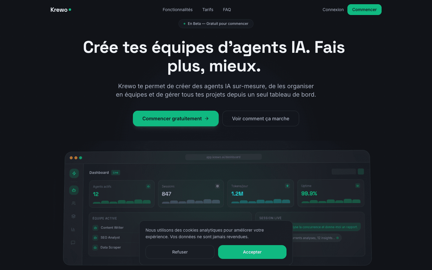 Krewo — Gestion de projets IA